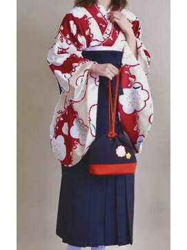 きものサロンティファニー 卒業式袴一式 着付けとヘア