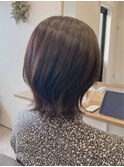 ウルフカット×ショコラカラー
