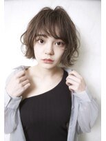 小顔ナチュラルボブ×大人ボブ×ウェーブ 20代30代40代e