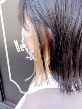 ネオリーブルノン 日吉(Neolive Runon) 肩ラインボブ×ミルクティーベージュ