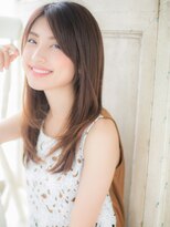 クオーレ ヘア アンジュ 水戸店(CUORE HAIR ange)&nbsp;水戸/髪質改善/ピンクベージュ/インナーグレージュ/前髪c
