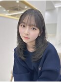レイヤーカット韓国ヘア
