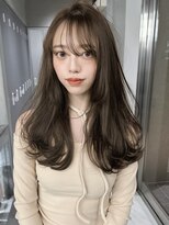 サイン 渋谷(SIGN)&nbsp;ザクザクレイヤーカット巻き方簡単ミディアムロング韓国表参道