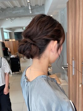 ガリカ 博多(Gallica) <長まなみ>結婚式二次会パーティ浴衣に編み込みゆるふわシニヨン