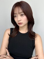 トリッカ シブヤ(TRICCA SHIBUYA)&nbsp;韓国ヘア小顔カット前髪レイヤーカット10代20代30代渋谷そとはね