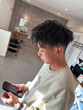 ブランチオム 宇佐店(branch homme) 【ツイストパーマ】アップバングショート【メンズパーマ】