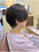若見え大人丸みショートボブ