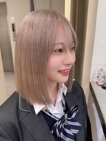 ベレーザ 渋谷(BELEZA)&nbsp;12951艶髪ホワイトブロンド韓国タンバルモリボブマロンベージュ