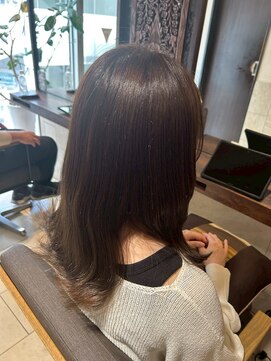 ヘアリゾート粋 ティガ 池袋店(tiga) ダークブラウン/艶髪/ストレートロング