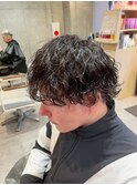 軽やかなパーマとウェットが魅力◎無造作パーマ/メンズパーマ