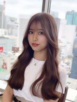 アマトウキョウスマートサロン(AMA TOKYO×Smart Salon)&nbsp;韓国ヘア　2wayバング  レイヤーカット くびれヘア  顔周り