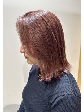 コネクト(Connect) ピンクベージュ切りっぱなしロブ