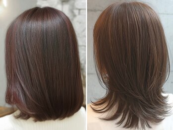 ピッツ 海浜幕張(Pits)の写真/髪質改善と組み合わせることで,白髪染めでも潤う上質髪へ*[海浜幕張/縮毛矯正/トリートメント/ヘッドスパ]