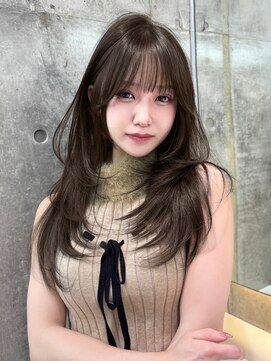 ロンドウル 熊本(Lond ulu) ミディアムヘア/暗めカラー/デザインカラー/韓国ヘア/髪質改善