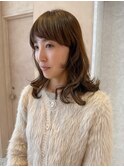 【晴音】大人ハイライト/くせ毛/ミディアム/30代
