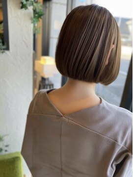 ベージュカラー/黒髪/ブリーチなし/ボブ/ショート/門前仲町/豊洲