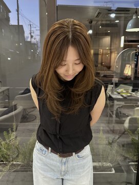 ギフト(GIFT) olive beige , long layer