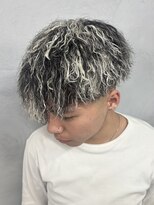 メンズサロンロス(LOSS)&nbsp;パイルツイスト×ホワイトメッシュ