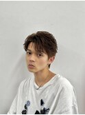 短髪　ブラウンカラー　鹿児島メンズ