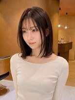 サボ 栄店(sabo) レイヤーカット × ミディアム × ボブ × ブラウン