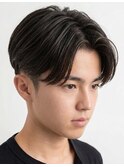 黒髪センターパート