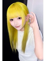 ギミックパシャ(GIMMICK pasha)&nbsp;インナーカラー/ブリーチカラー/レイヤーカット/イエローカラー