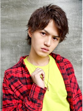 ブルーダー(Bruder) ショートミディマッシュアップバング ツーブロック