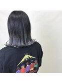 シルバーグラデーション/ハイライト/バレイヤージュ/外ハネボブ