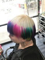 ミミック (mimic)&nbsp;white × pink、blue、violet、yellow、green　TRICKstyle！