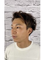 ビューティドレッセヤマノ 池袋パルコ(Beauty Dresse YAMANO)&nbsp;【メンズ】アップバングツーブロック × ハイライトカラー