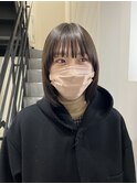 マッシュボブ メルティーカラー ワンレンボブ ボブカット