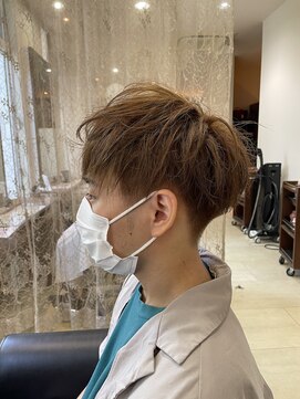 パシフィックダズールコパン(Pacific Dazzle copain) メンズ　マッシュ　ベージュ