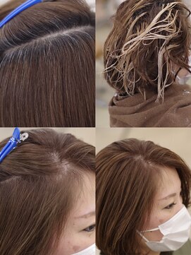 モイ(moy) 脱白髪染め!ロッド式白髪ぼかしハイライト/グラデーションカラー