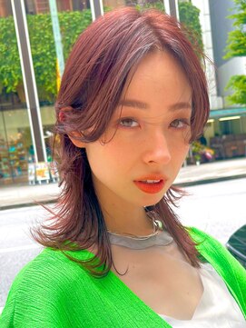 マックス フォー ヘアー(MAX FOR HAIR) 【デザインカット】マッシュウルフ×ブラウンレッド
