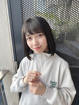 サロンドミルク 原宿(salon de MiLK) 【salon de MiLK 原宿】ミディアムボブ×ワンカール