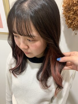 ガーデン Garden ヘアーメイク hair make inner pink