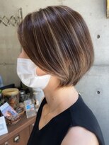 トト 船橋店(toto.)&nbsp;黒髪/グレーベージュ/レイヤーロング/前髪パーマ[西船橋/津田沼]