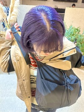 ディッセンバー 神宮前(December) 紫カラー/ぶどうカラー/パープルカラー/ブリーチカラー/渋谷