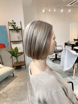 ゴートゥデイ 札幌Nix店(GO TODAY) ボブ×ホワイトカラー