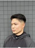 スキンフェード×アイロンパーマ