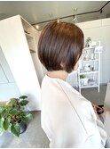 柔らかモノトーンショートボブ