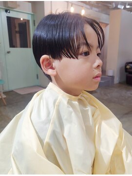 スーハ 恵比寿(SUUHA) キッズカット/おしゃれモードセンターパート◎キッズスタイル