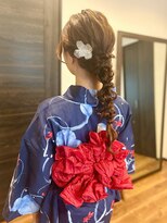 メゾンドミニョン(Maison de Mignon)&nbsp;浴衣着付け&編みおろしヘア