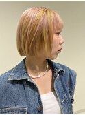 ライトピンク/ポイントイエロー