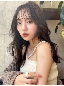 サイン 渋谷(SIGN) 韓国ヘアハッシュカットレイヤーカットブリーチ無しベージュ