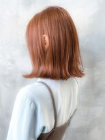 ギークス(GEEKS)&nbsp;【GEEKS渋谷】アプリコットオレンジ/冬カラー/外ハネボブ/透明感