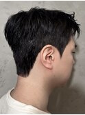 韓国アイビーリーグカットカルマパーマダウンパーマ