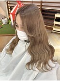 ミルクティーベージュカラーケアブリーチハイトーンカラー
