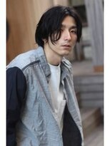 ブークル(boucle)&nbsp;ミディアムセンターパート　毛流れニュアンスパーマ