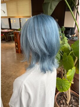 ビハインドザカーテン(BEHIND THE CURTAIN) アイスブルー×ダブルカラー×ケアブリーチ